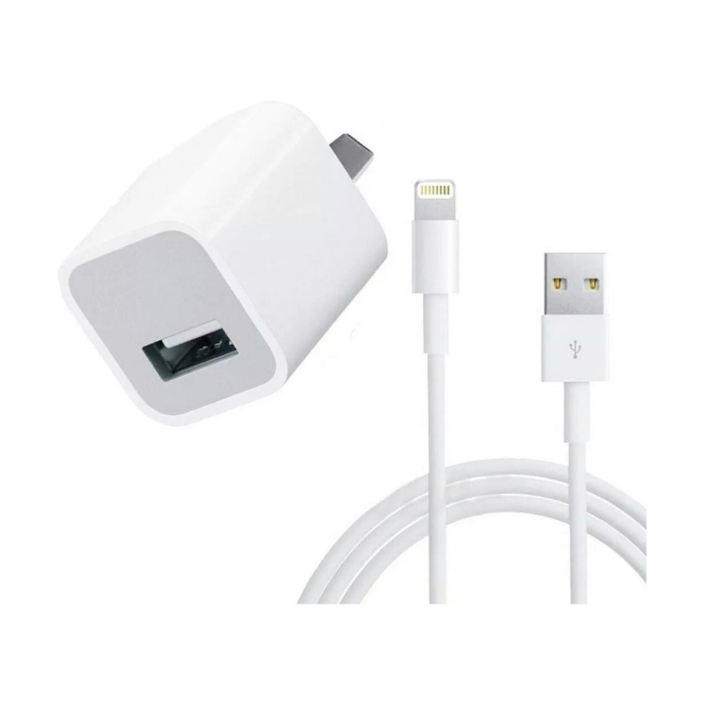 Cargador iPhone 5W 2 en 1 – Compacto y Versátil