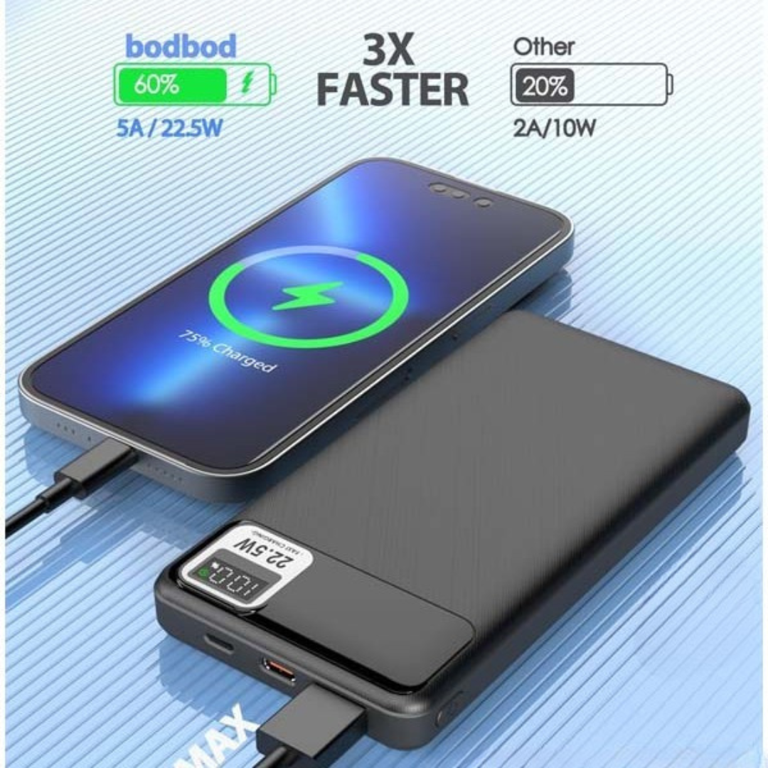 Power Bank 10,000mAh – Batería Portátil de Alta Capacidad para Celular y Tablet