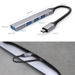 Hub USB Tipo C con 4 Puertos – Expansor para Laptop, Tablet y Celular