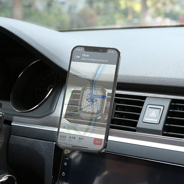 Holder Magnético para Celular – Soporte de Rejilla de Aire con Rotación 360°