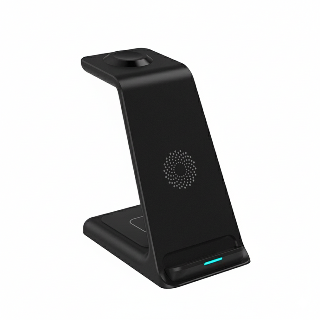 Base de Carga 3 en 1 Inalámbrica 15W para iPhone, Apple Watch y AirPods